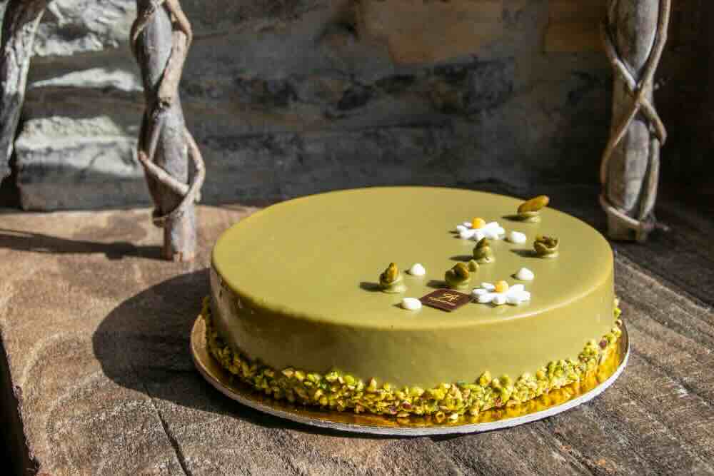 Torta chetogenica al pistacchio