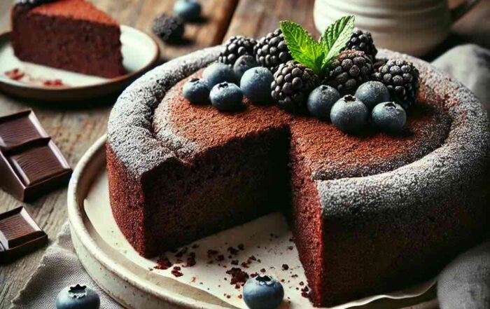 torta senza farina ricotta cacao