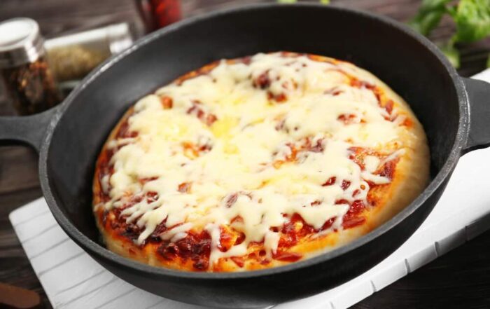 pizza keto in padella